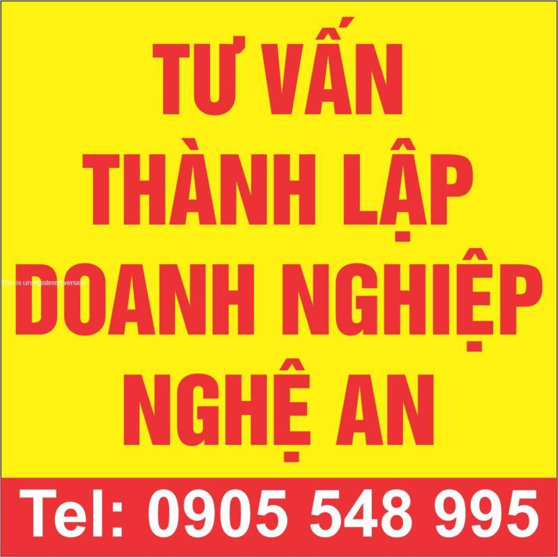 Thành lập công ty tại Nghệ An